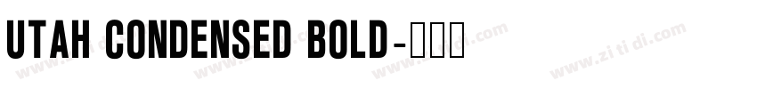 Utah Condensed Bold字体转换